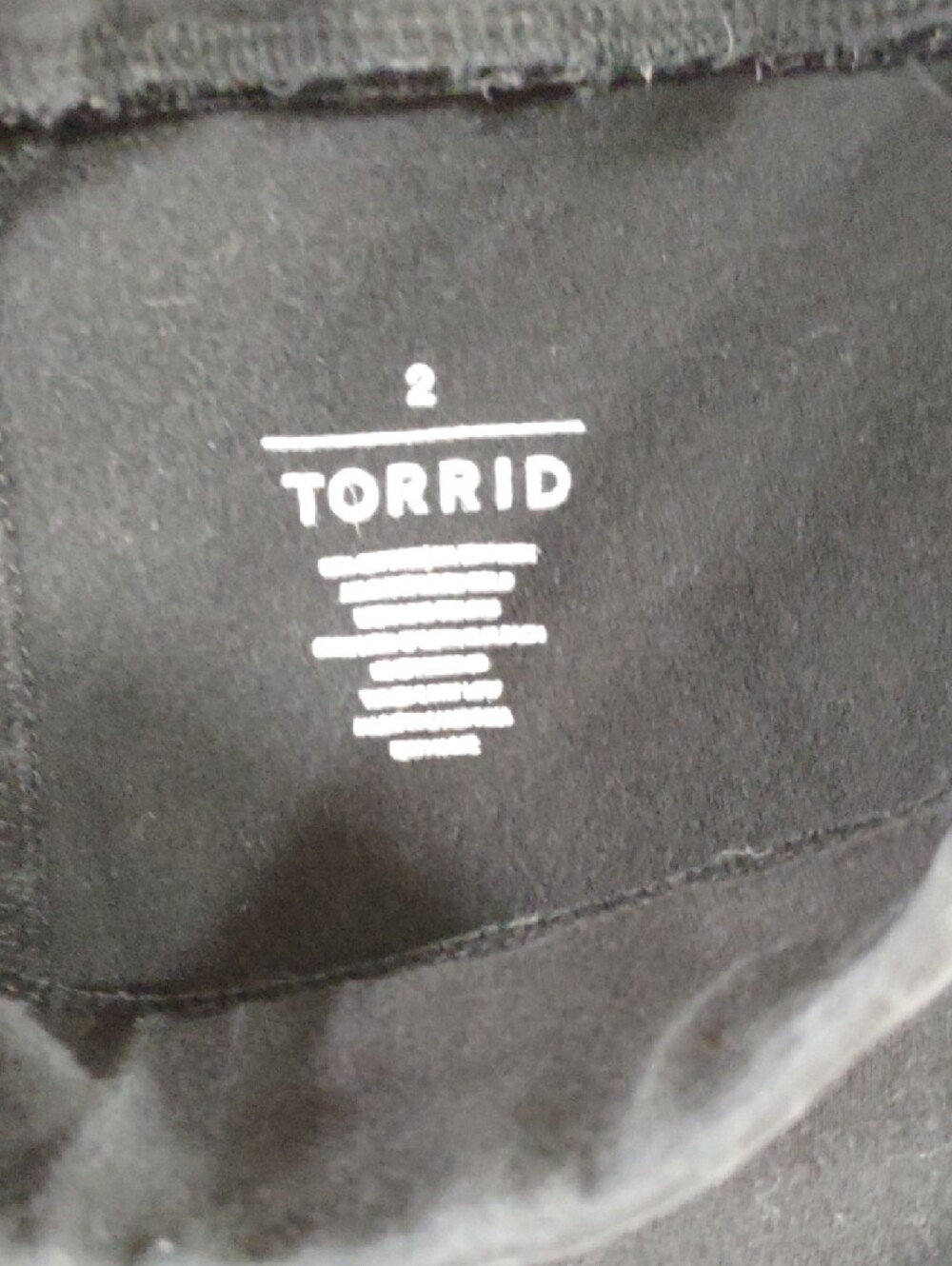 2X torrid Black Womans Stretch Knit Leggings - Everyday Essential - Picture 2 of 3